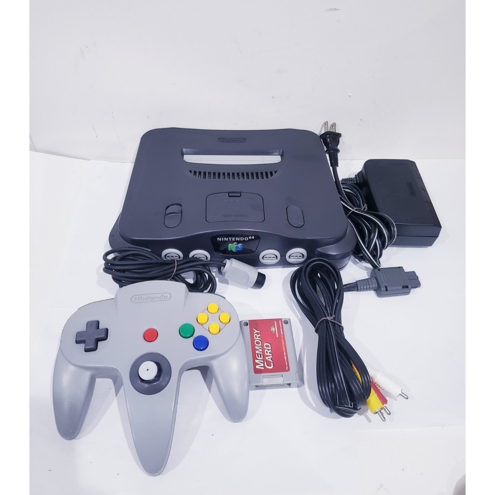 Nintendo 64 N64 Console NUS-001 With Controller and Cords - Tested Working
